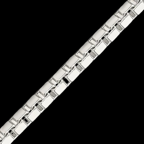 Sterling Silver Fancy Box Chain - 2.50mm
