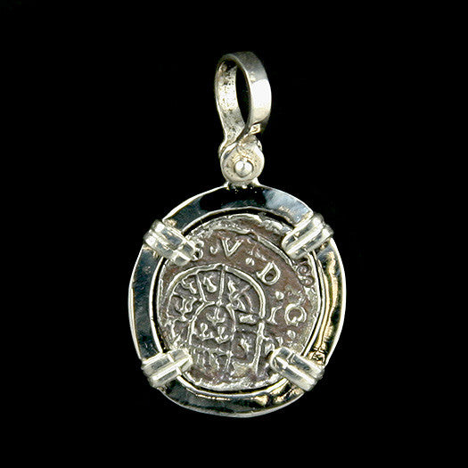 Atocha Jewelry - 1 Reale Silver Coin Pendant Back