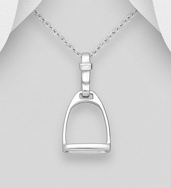Stirrup Pendant Sterling Silver