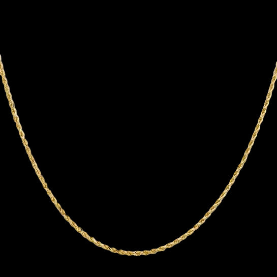 14K Gold Solid Handmade Rope Chain - 1.50mm
