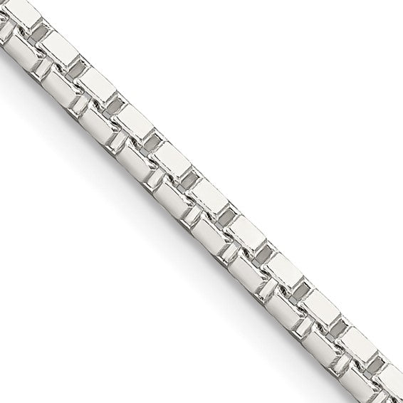 Sterling Silver Fancy Box Chain - 2.50mm
