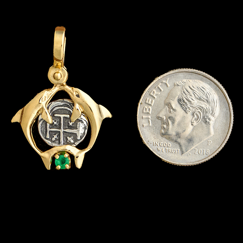 Atocha Jewelry - 8 Reale Silver Coin Pendant - Virtual Treasure Chest Atocha Jewelry - 8 Reale Silver Coin Pendant - Virtual Treasure Chest