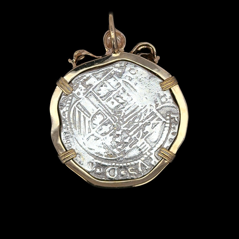 Atocha Jewelry - 8 Reale Silver Coin Large Octopus Pendant