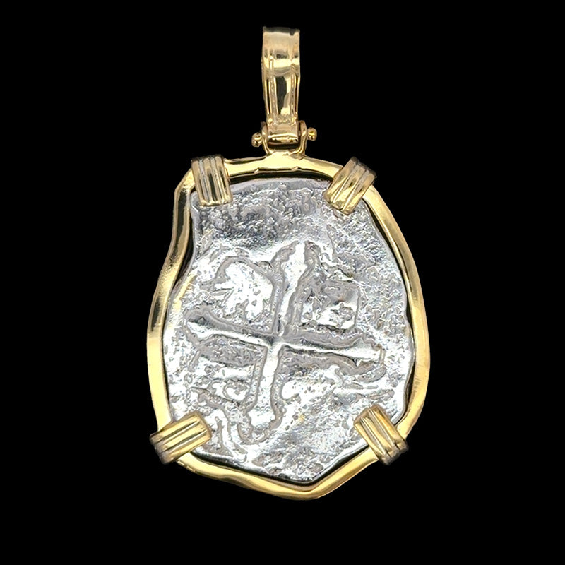 Atocha Jewelry - Long 4 Reale Silver Coin Pendant