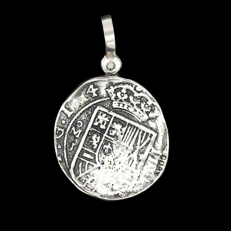 Atocha Jewelry - Round Escudo Silver Coin Pendant