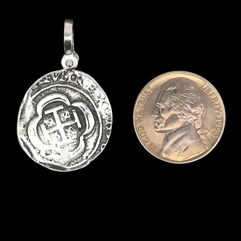Atocha Jewelry - Round Escudo Silver Coin Pendant