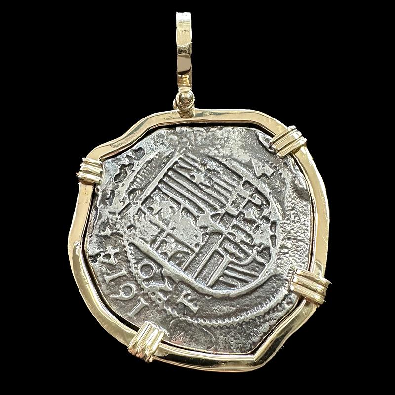 Atocha 8 Reales Shipwreck Coin Pendant Pirate Coin Piece Of 8 Atocha 8 Reales Shipwreck Coin Pendant Pirate Coin Piece Of 8