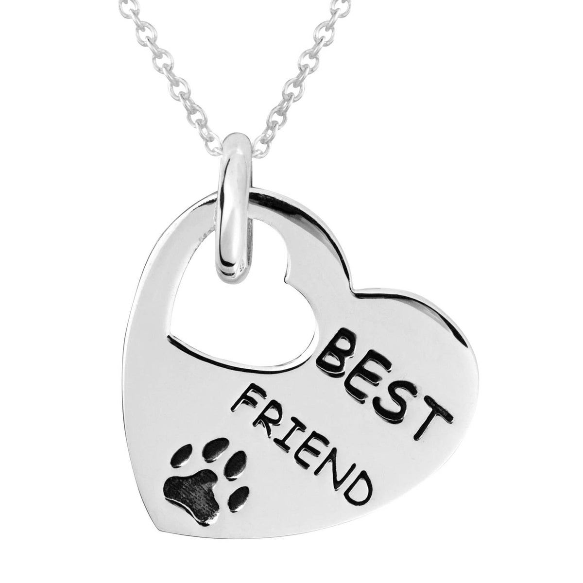 Best Friends Paw Sterling Silver Pendant