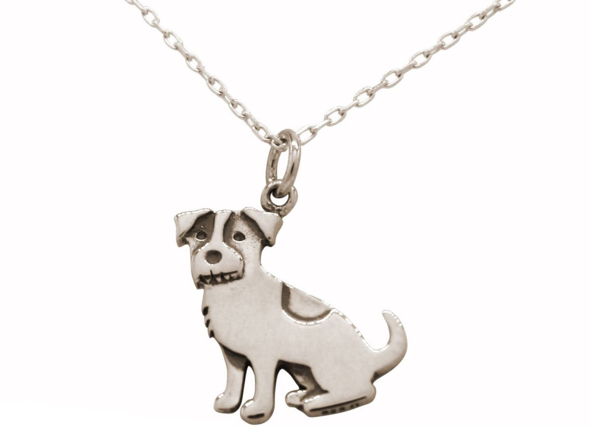 Jack Russell Terrier Pendant Sterling Silver Necklace