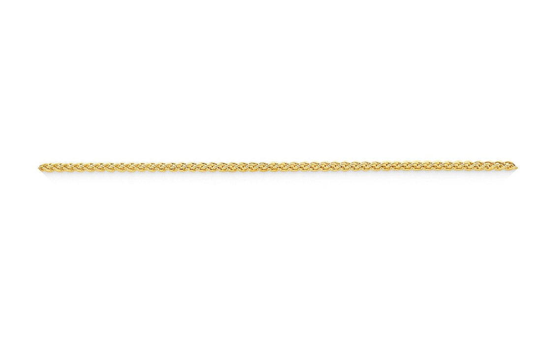 Gold-Plated Sterling Silver Spiga Chain - 1.50mm
