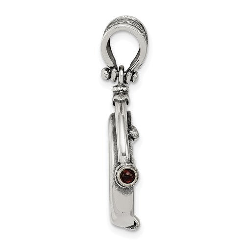 Ancient Coins Sterling Silver and Bronze Antiqued Widow's Mite Coin Reversible Pendant