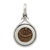 Ancient Coins Sterling Silver and Bronze Antiqued Widow's Mite Coin Pendant