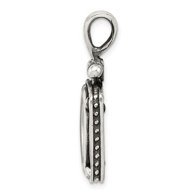 Ancient Coins Sterling Silver and Bronze Antiqued Widow's Mite Coin Pendant