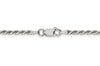 Sterling Silver Diamond-Cut Rope Chain - 2.25mm