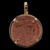 Admiral Gardner Shipwreck Jewelry - 10 Cash Piece Pendant with 14K Gold Overlay Frame Back