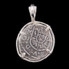 Atocha Jewelry - 1 Reale Silver Coin Pendant with Sterling Silver Frame - Back