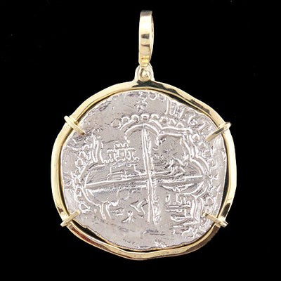Atocha Jewelry - Extra Large Potosi Silver Coin Pendant Front