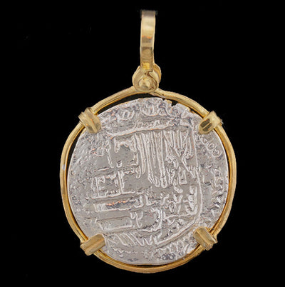 Atocha Jewelry - 2 Reale Silver Coin Pendant Back
