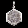 Atocha Jewelry - 2 Reale Silver Coin Porthole Pendant - Front