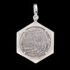 Atocha Jewelry - 2 Reale Silver Coin Porthole Pendant - Back