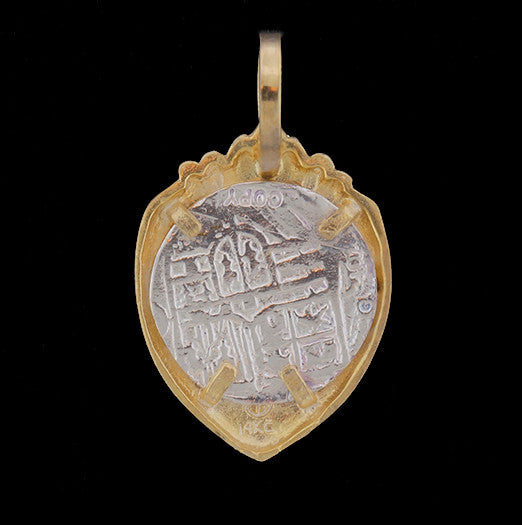 Atocha Jewelry - 1 Reale Silver Coin Pendant Back