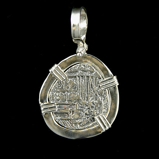 Atocha Jewelry - 1 Reale Trillion Silver Coin Pendant Back