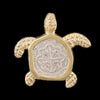 Atocha Jewelry - Small Silver Coin Turtle Pendant - Front