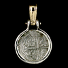 Atocha Jewelry - Small Silver Coin Pendant Front