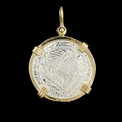 Atocha Jewelry - Medium Pieces of 8 Silver Coin Pendant  Back