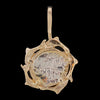 Atocha Jewelry - Small Silver Coin Pendant Charm Back