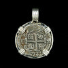 Atocha Jewelry - 4 Reale Silver Coin Pendant Front