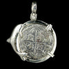 Atocha Jewelry - 4 Reale Silver Dolphin Coin Pendant Front