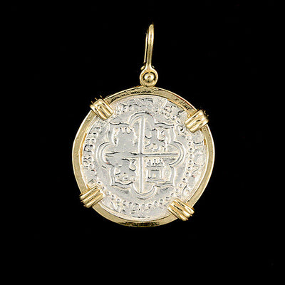Atocha Jewelry - Medium Pieces of 8 Silver Coin Pendant Front